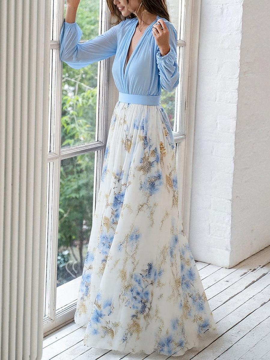 Robe Maxi Fleurie Pénélope | Élégance Éternelle de Maison Claire et Sylvie