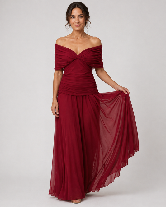 Luana Vestido Maxi de Gasa