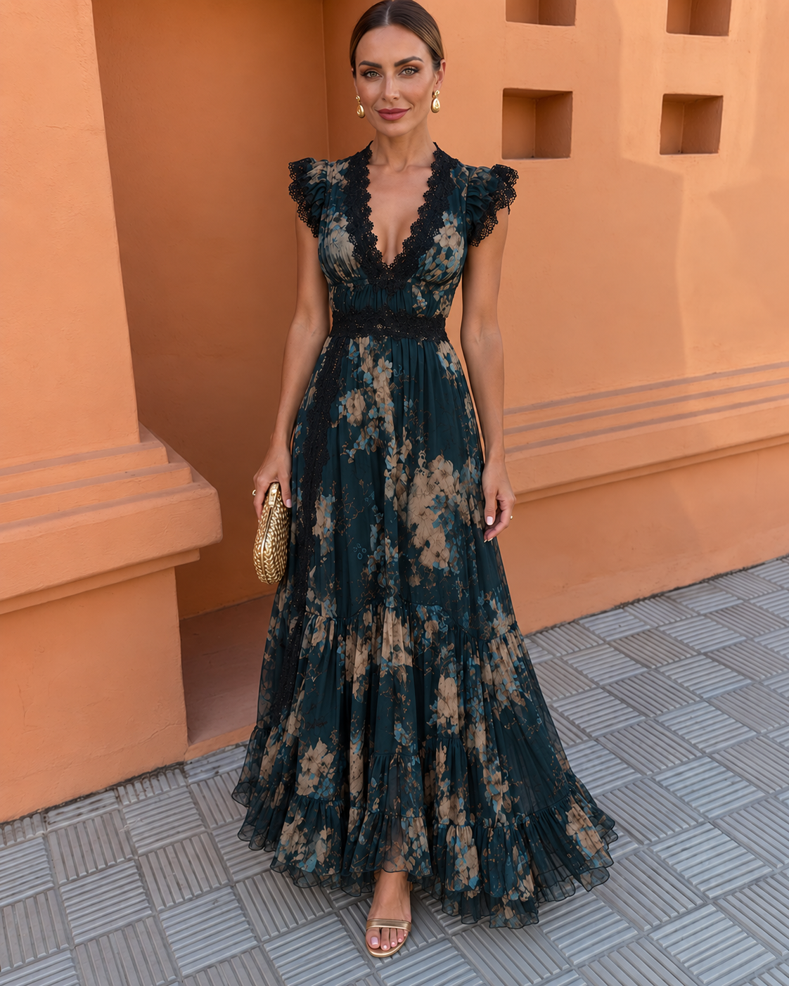 Victoria Vestido Maxi de Gasa