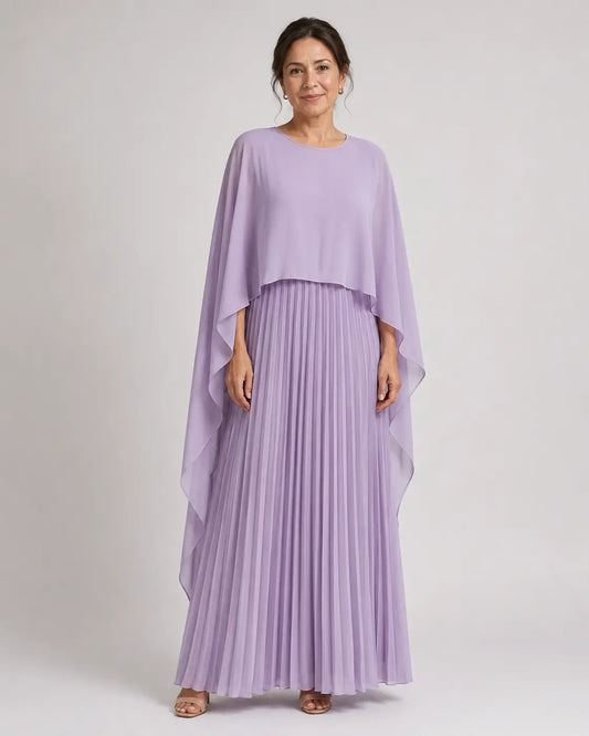 Cloe Vestido Largo con Capa