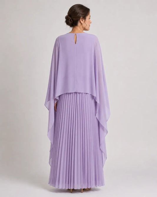 Cloe Vestido Largo con Capa