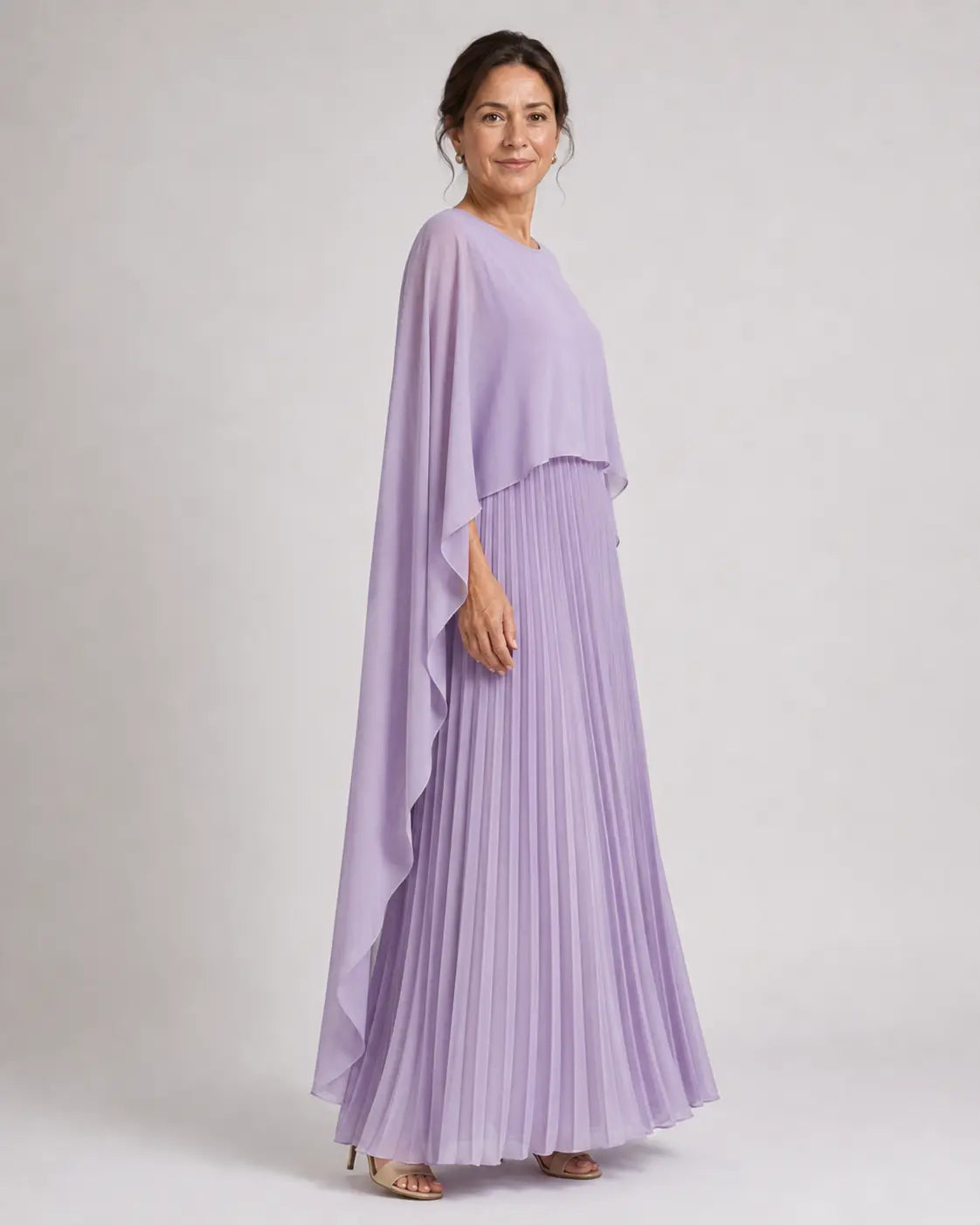 Cloe Vestido Largo con Capa