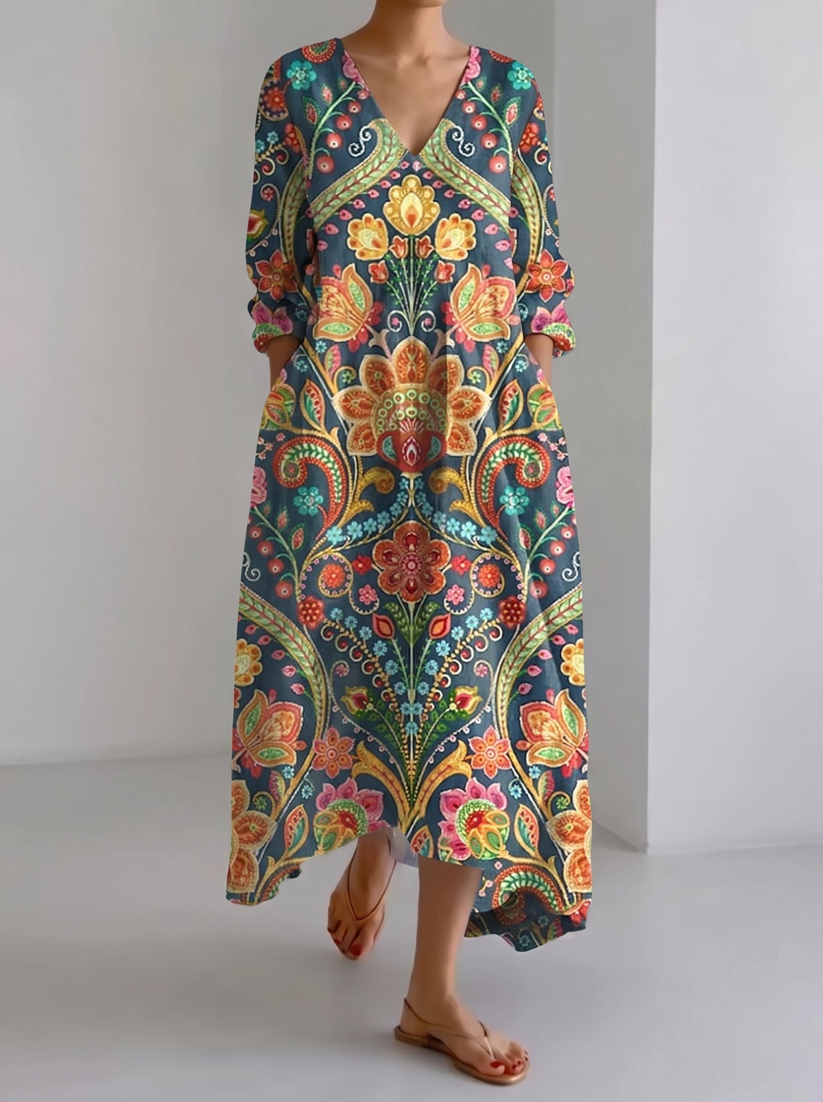 Vestido Fluido de Día Nadia - Corte Suave para Mujer