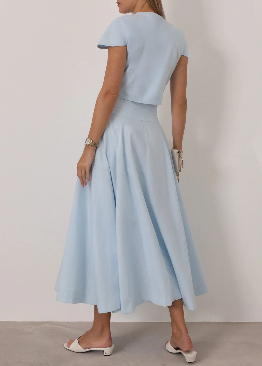 Rossala Blue Linen Set