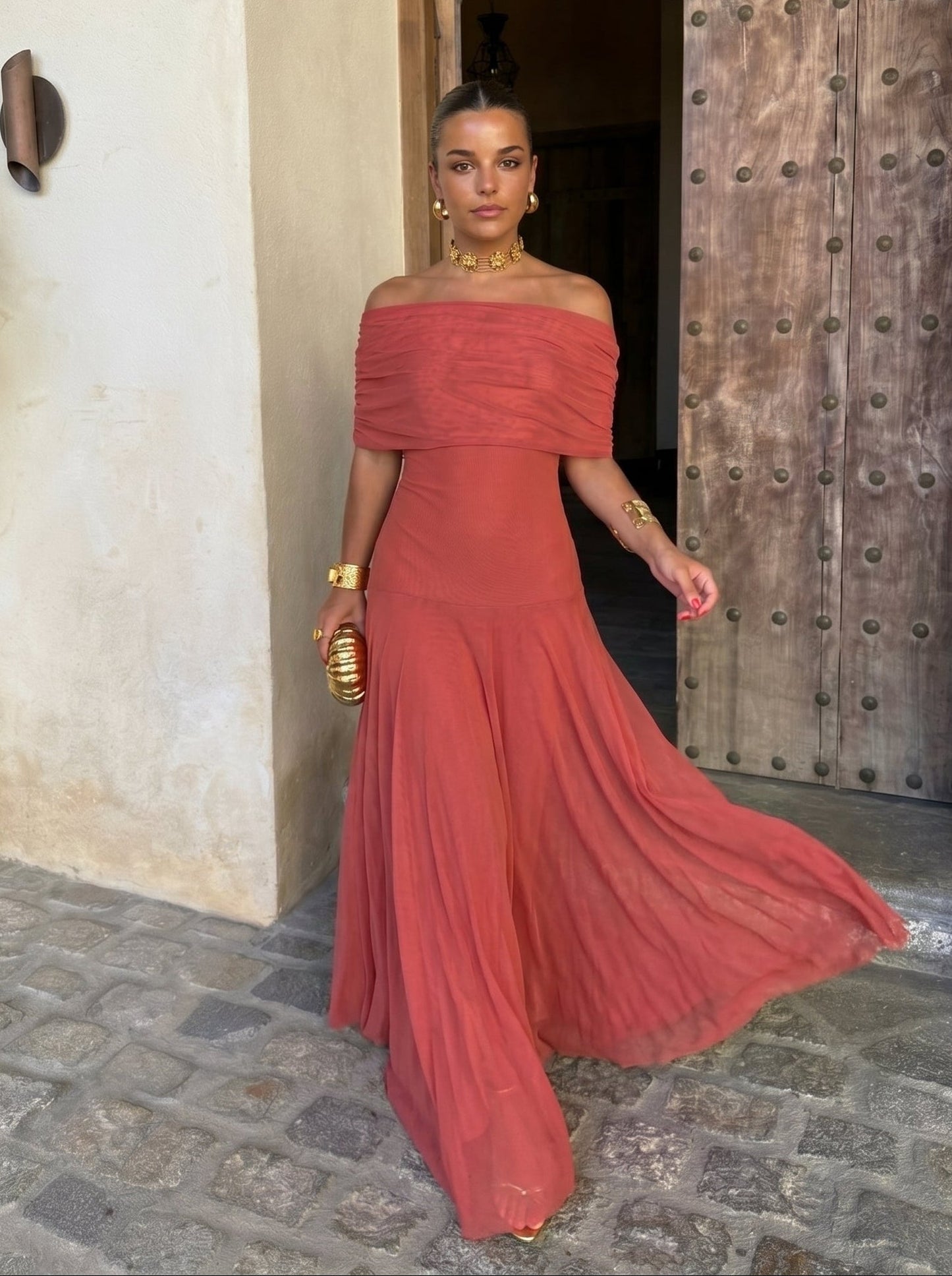 Robe Élégante Simba en Tulle de Soie - Maison Claire et Sylvie