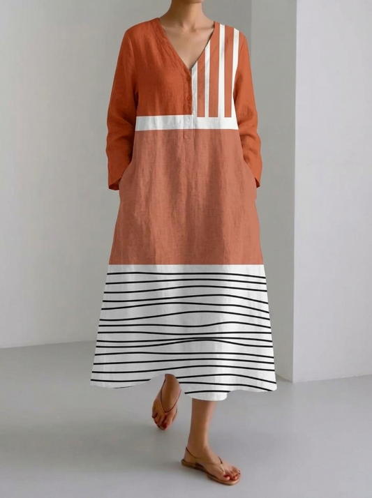 Vestido Ligero de Lino Aurelia - Corte Fluido para Mujer