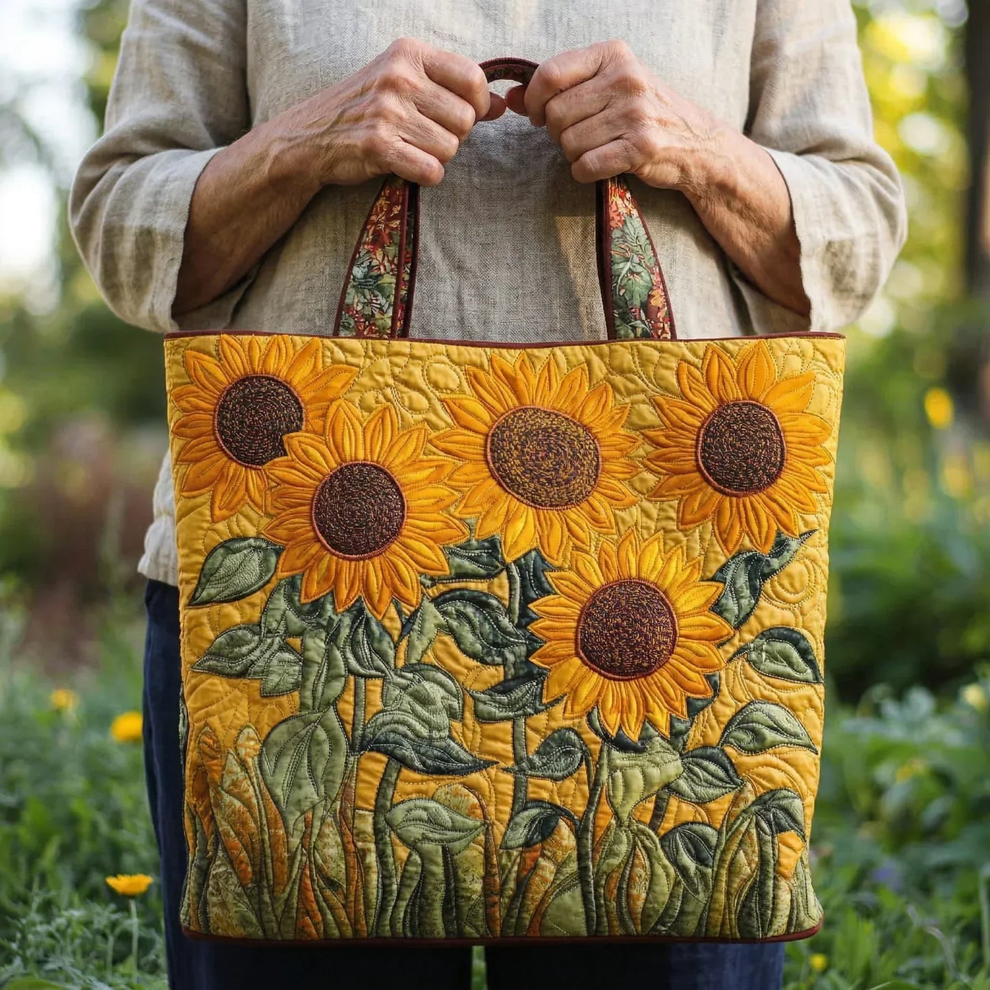 Bolso Artesanal - Girasoles