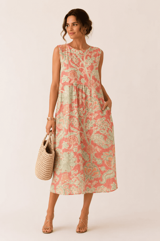 Iris Vestido Midi Floral | Siena Varelli