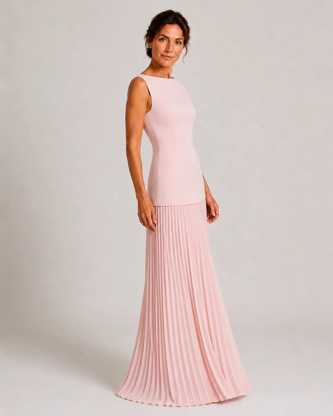 Nadia Vestido Maxi Plisado | Siena Varelli