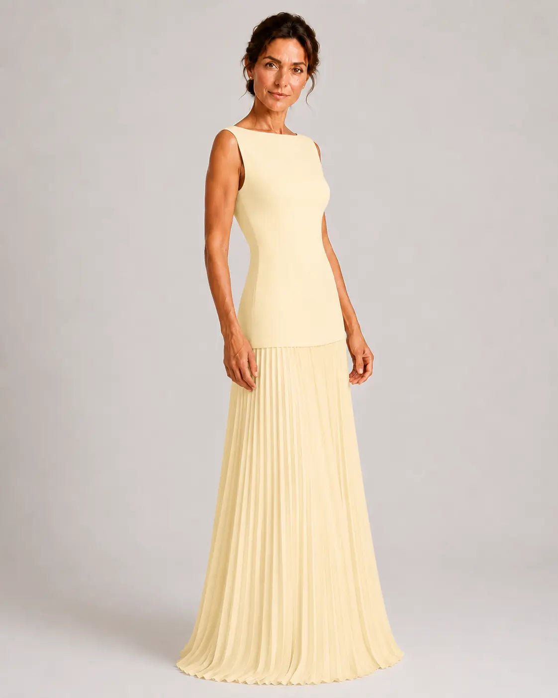 Nadia Vestido Maxi Plisado | Siena Varelli