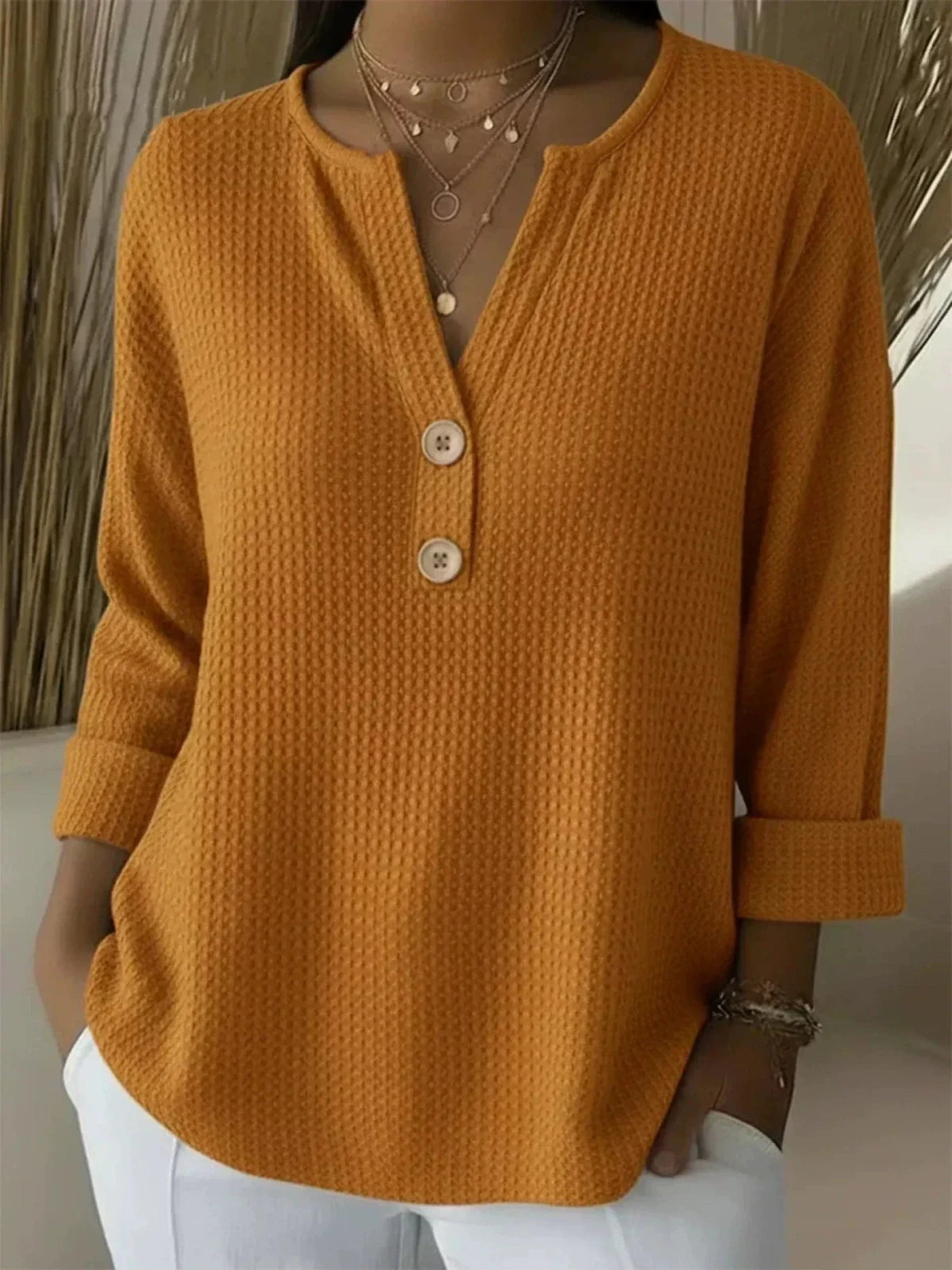 Pilar Jersey Estilo Henley | Siena Varelli